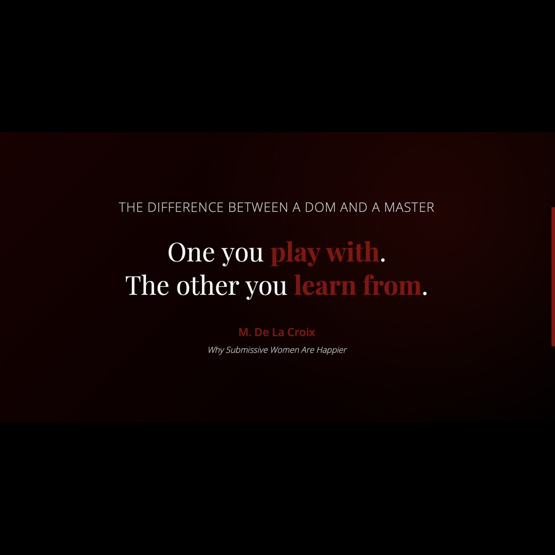 Quote: One you play with, the other you learn from